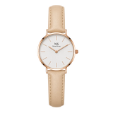 Aeternum Beige Leather — White 32 mm