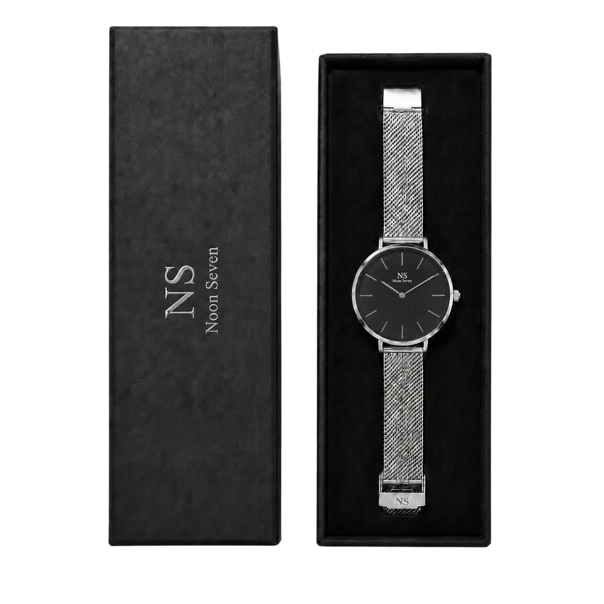 Aeternum Silver — Preto 40 mm