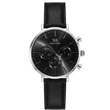 MonteCarlo Black — Pelle Nera 42 mm