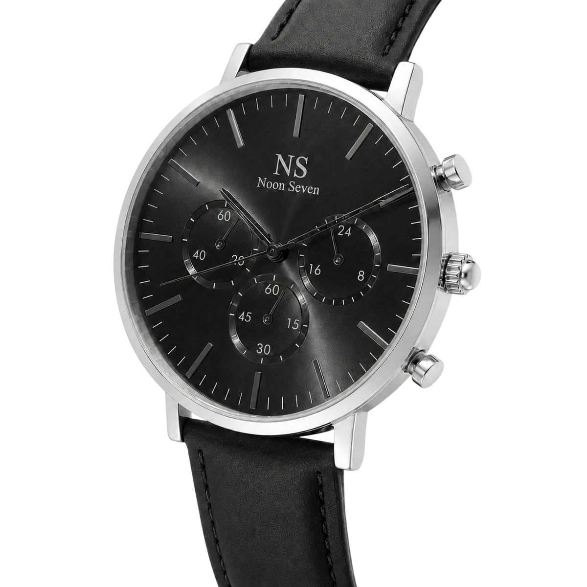MonteCarlo Black — Pelle Nera 42 mm
