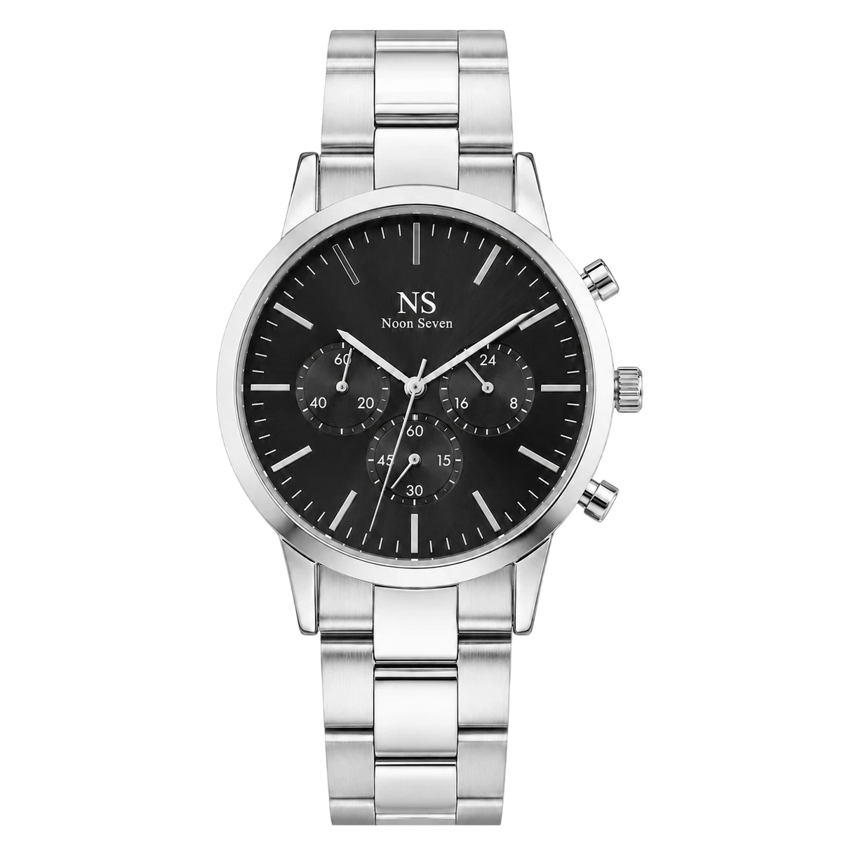 MonteCarlo Silver — Negro 42 mm
