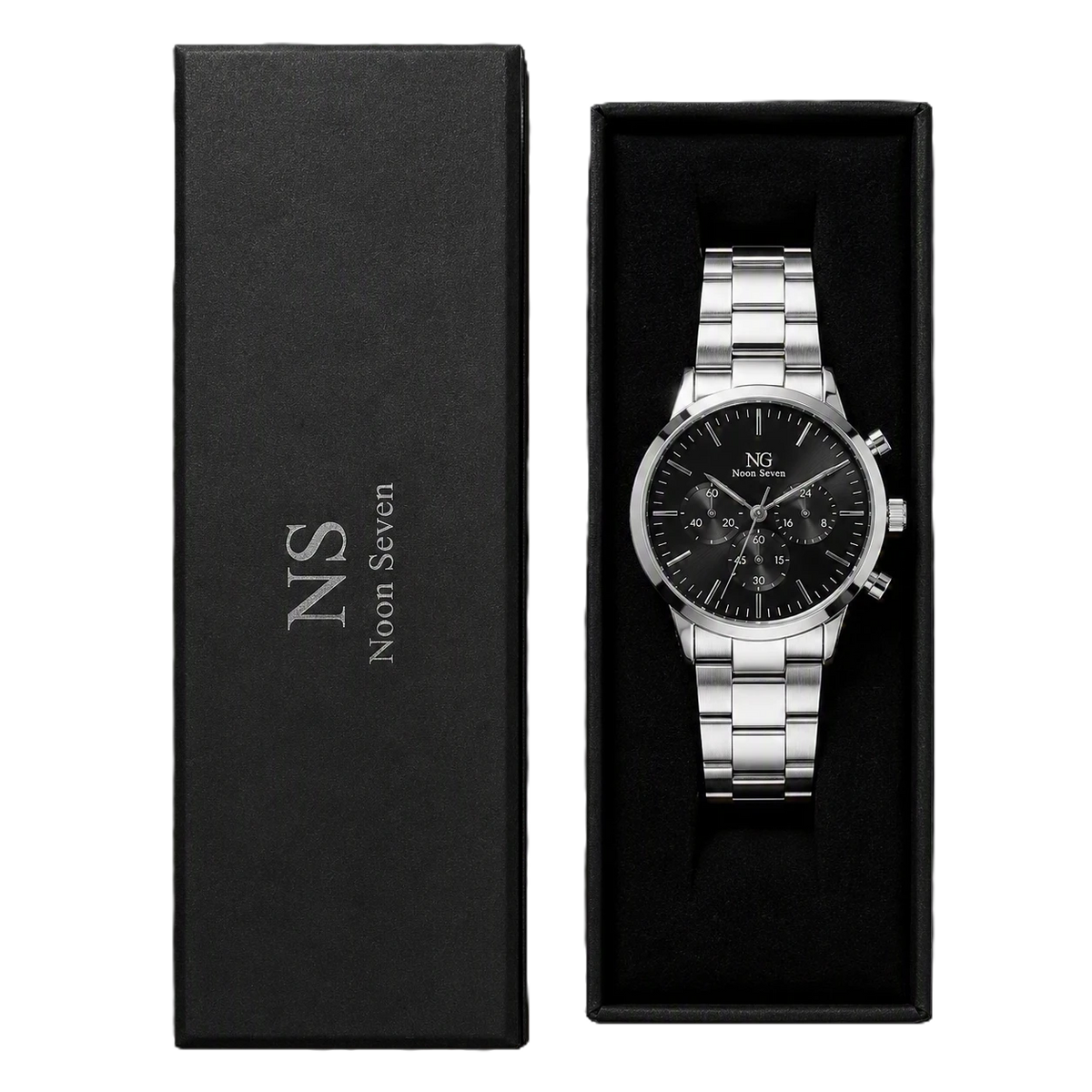 MonteCarlo Silver — Negro 42 mm