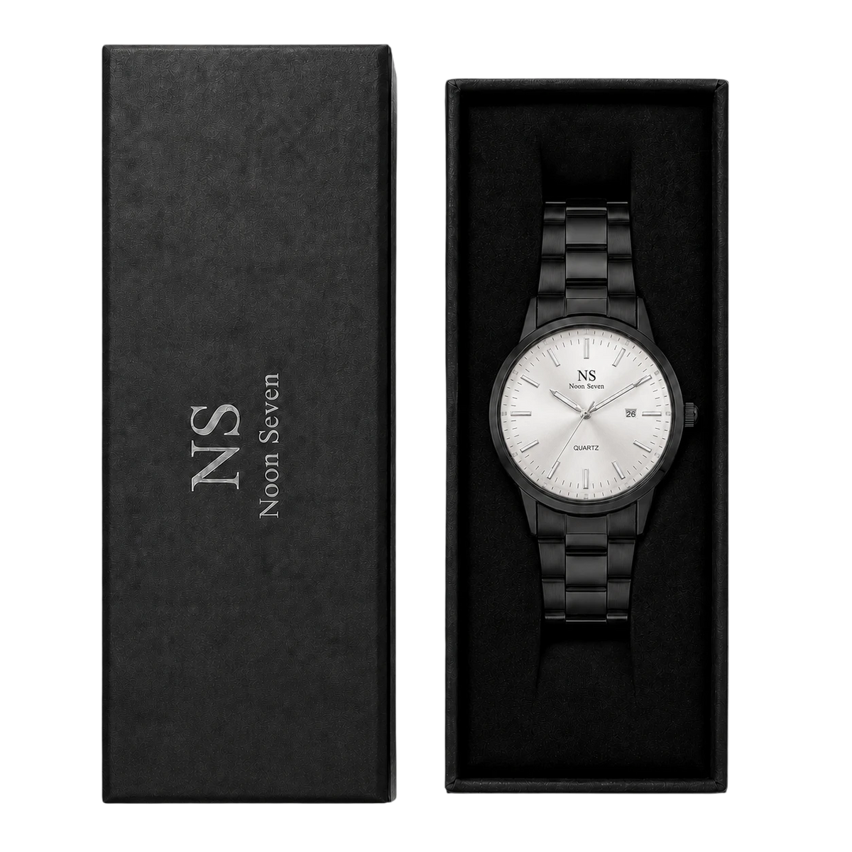 Sorrento Black — Argento 40 mm