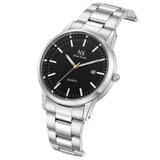 Sorrento Silver — Schwarz 40 mm