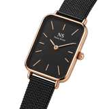 Vega Black & Rosé — Schwarz 22 × 26 mm