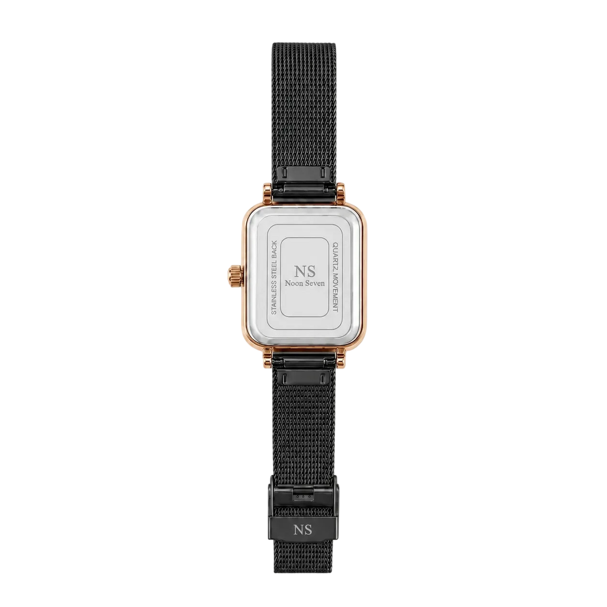 Vega Black & Rosé — Schwarz 22 × 26 mm