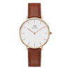 AeternumCouro Marrom — Branco 40 mm