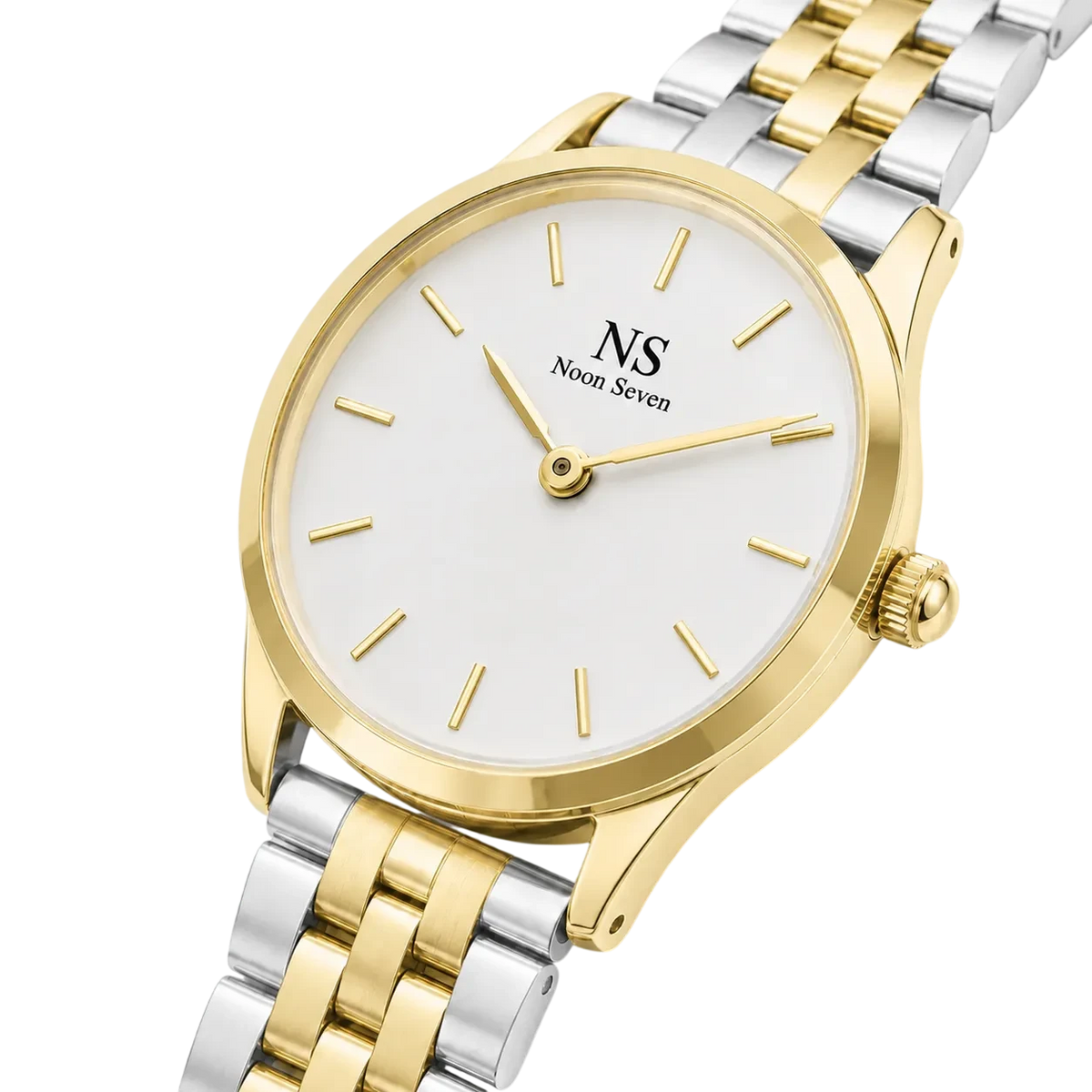 Momentum Silver & Gold — Branco 24 mm