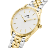 Momentum Silver & Gold — Branco 24 mm