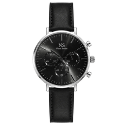 MonteCarlo Black — Pelle Nera 42 mm