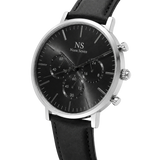 MonteCarlo Black — Pelle Nera 42 mm