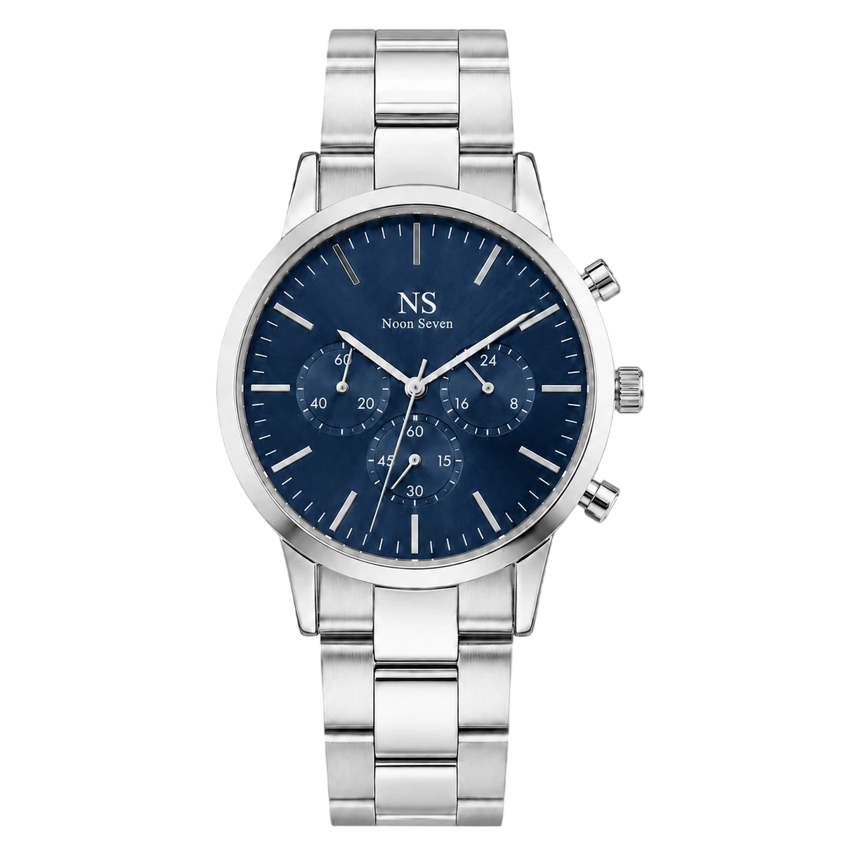 MonteCarlo Silver — Azul 42 mm
