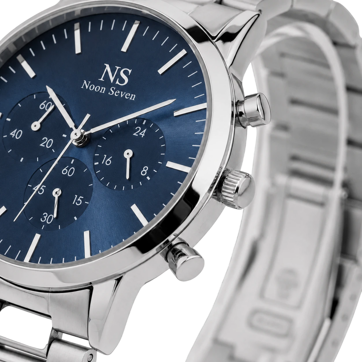 MonteCarlo Silver — Azul 42 mm