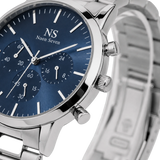 MonteCarlo Silver — Azul 42 mm