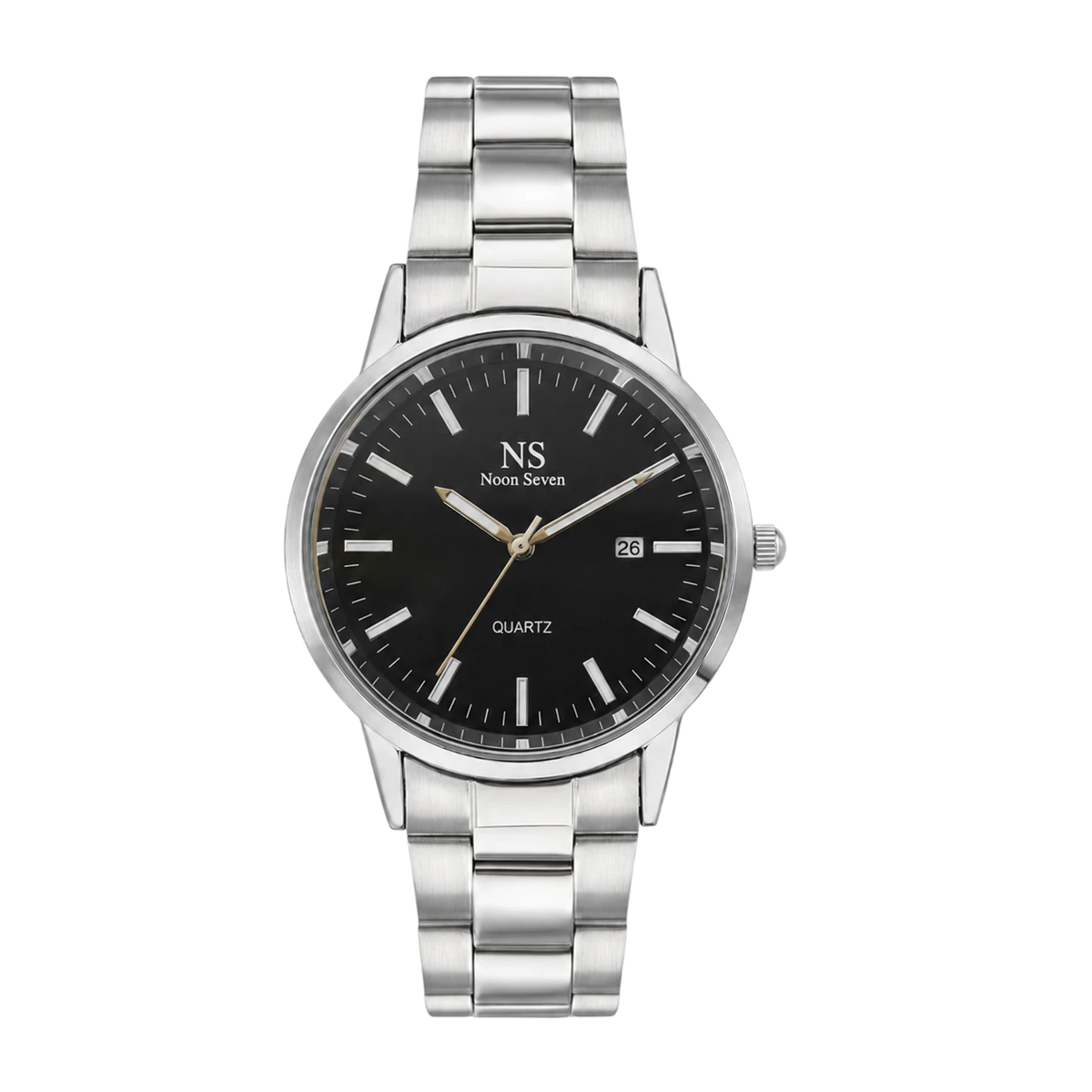 Sorrento Silver — Preto 40 mm