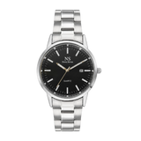 Sorrento Silver — Schwarz 40 mm