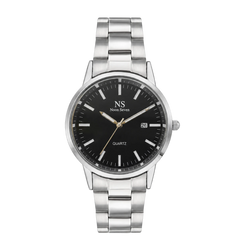 Sorrento Silver — Preto 40 mm