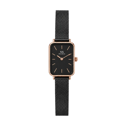 Vega Black & Rosé — Preto 22 × 26 mm