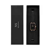 Vega Black & Rosé — Schwarz 22 × 26 mm